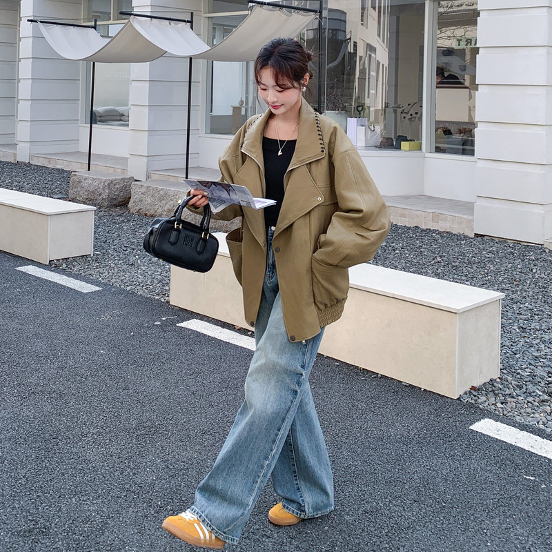 196现货皮衣外套女7007新款P205控318，女装短外套，昱喆服饰