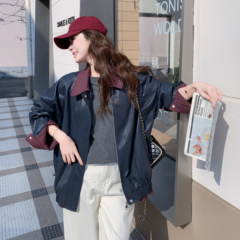 196现货皮衣短外套女7019新款P180控279，女装短外套，昱喆服饰