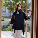 现货短外套女格子拼接2C512-7038-P170-K278，女装短外套，昱喆服饰