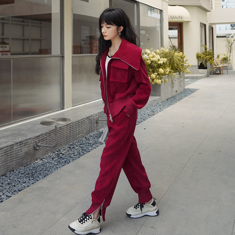 196现货秋季时尚套装A013-1新款P160控228，女装套装/套裙，昱喆服饰