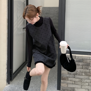 现货 2C512 两件套连衣裙女背心裙 1129新款 P175 控258图片
