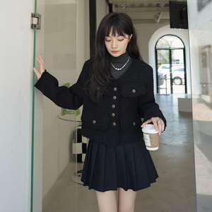 196现货 小香风毛呢短外套 30%羊毛 A150新款 P125 控178图片