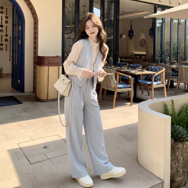 现货时尚套装两件套马甲裤子2C512-902-P165-K228,女装套装/套裙,昱喆服饰
