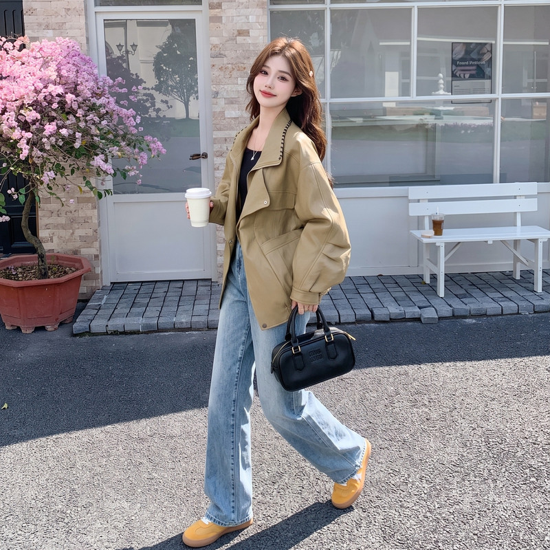 现货皮衣外套女2C512-7007-P205-K318,女装短外套,昱喆服饰