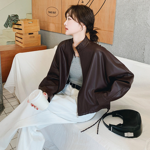 现货2C512 春皮衣短外套女 953K新 P135  控218图片