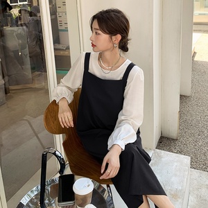 196现货 两件套背带裙连衣裙黑色 P125 控178,女装连衣裙,昱喆服饰