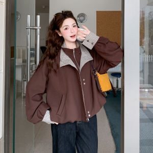 现货  短外套女格子拼接 2C512-7008新款 P165 控258图片
