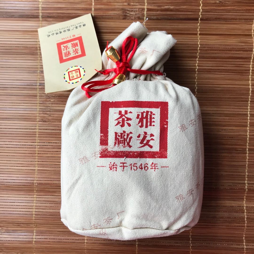 黑茶雅安藏茶 康砖布袋 雅安茶厂 散茶 陈年老茶 250g