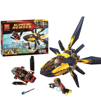 米兰诺飞船救援 银河护卫队人仔偶76021儿童拼装中国积木10248