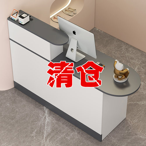 吧台收银台简约服装店美容院超市花店迎宾接待台店铺小型商铺柜台