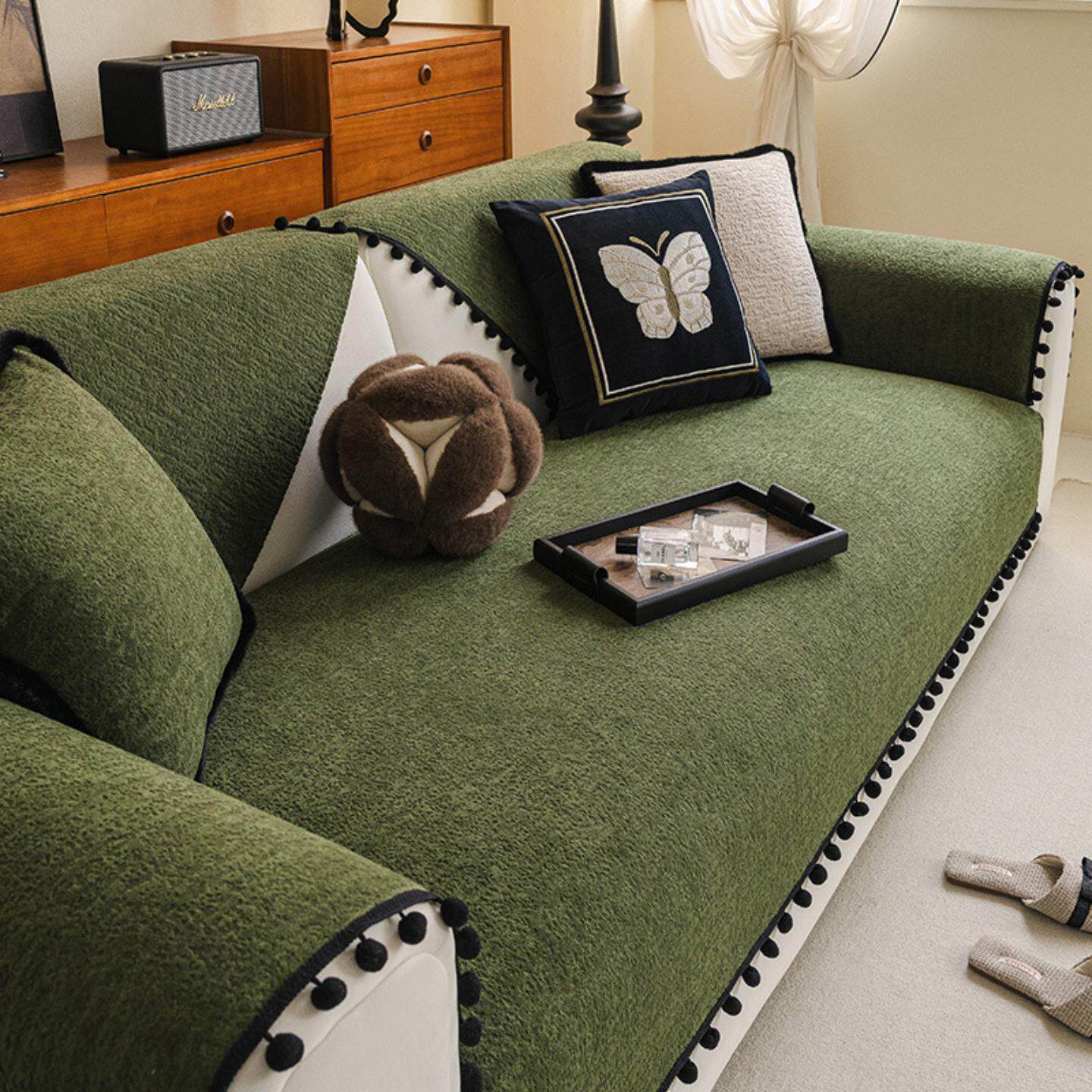 中古风沙发垫四季通用客厅高级感2026新款法式复古沙发套罩巾全盖