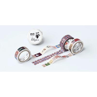 现货 mt和纸胶带 Polly Fern 艺术家 街道 图形瓷砖 手账贴纸