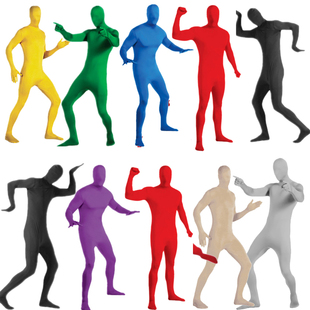 服装隐身衣男忍者成人黑衣人人万圣节COS舞台隐形新款服装紧身衣