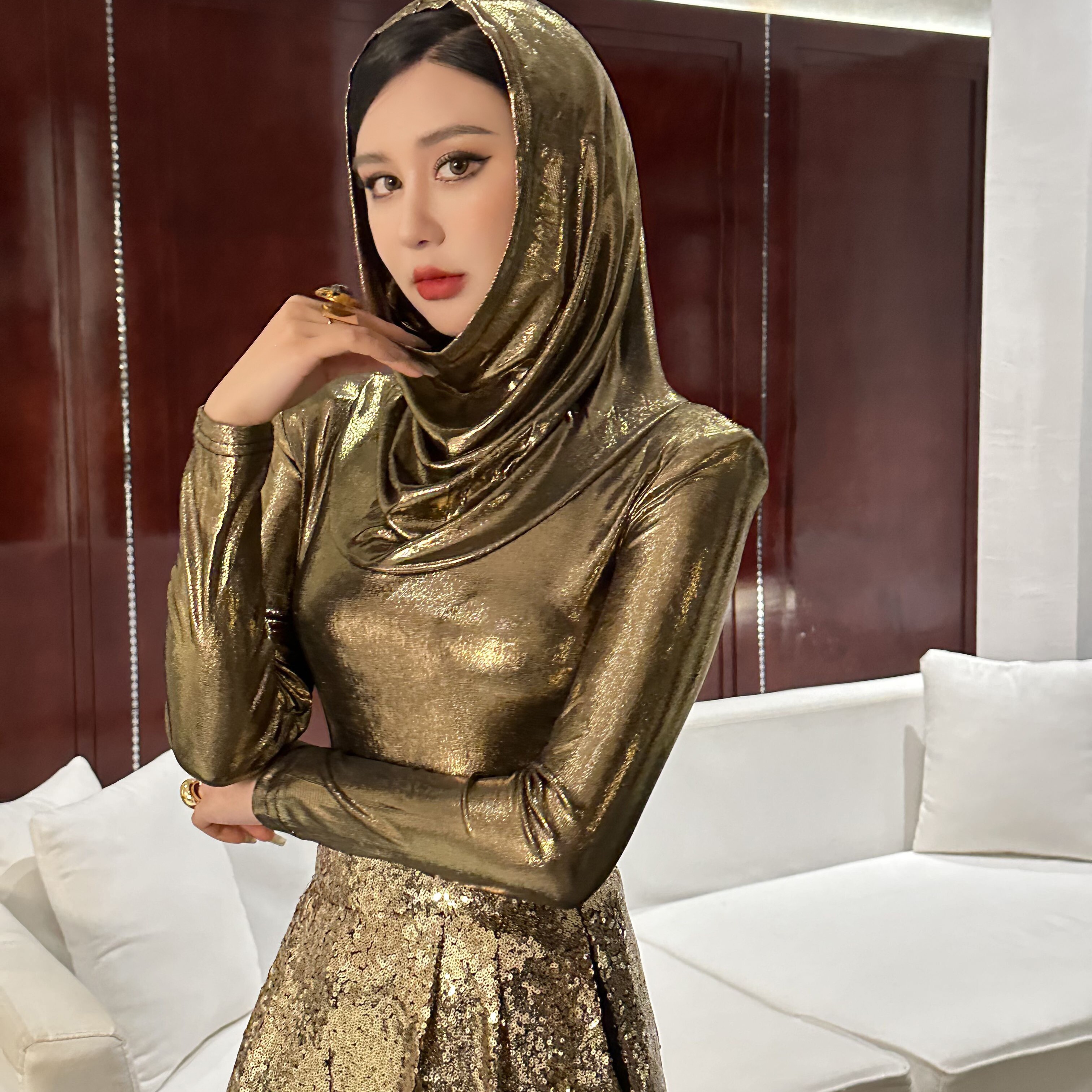 御姐范春新款时尚气质显瘦洋气高级感女人味打底衫百搭上衣潮