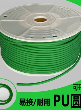 PU聚氨酯d圆皮带火接绿色粗面/红色光面工业O型环形传动带圆带工