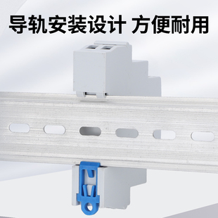 导轨式按钮开关自复l位24v220v带灯绿色轨道安装电源启动停止红色