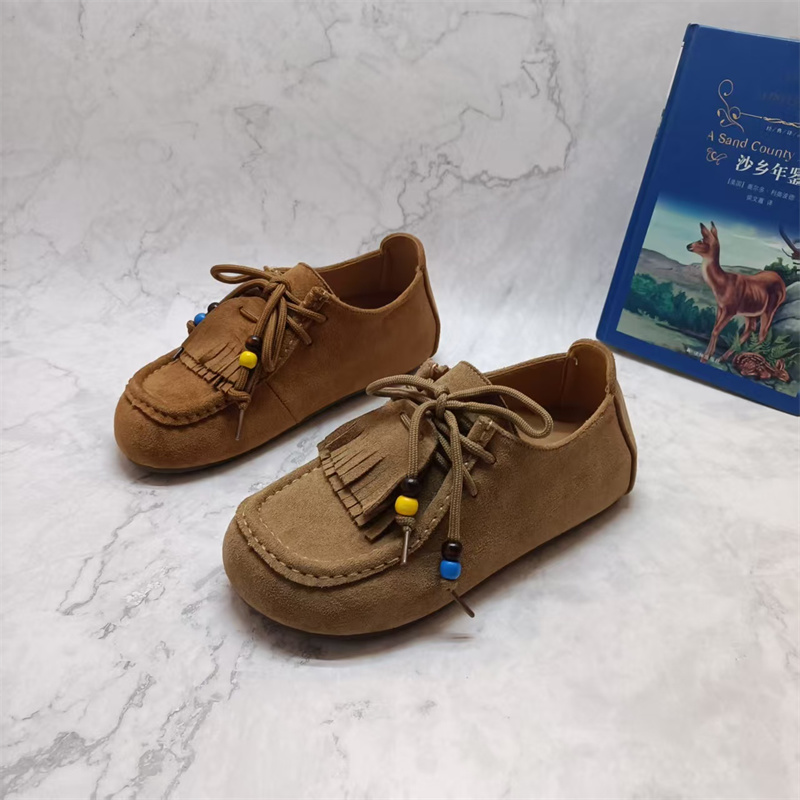 撤柜断码处理真皮女鞋2025秋季新款时尚百搭舒适圆头系带休闲单鞋