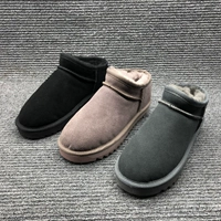 Фабрика Broken Clear Clear Women's Shoes 2019 Осень и зима Новая после того, как снежные шерстяные ботинки Sleai