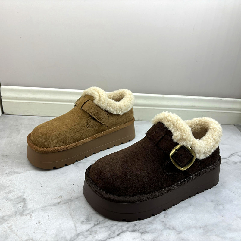 撤柜处理断码女鞋2025冬季新款加绒厚底一脚蹬百搭保暖棉勃肯女鞋,女鞋,勃肯鞋/软木鞋,淘宝优惠券,粉丝福利购,淘宝优惠卷