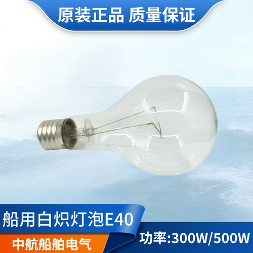 船用投光灯专用TG1/TG2-B白炽灯泡110V/220V/300W/500W螺口E40E39