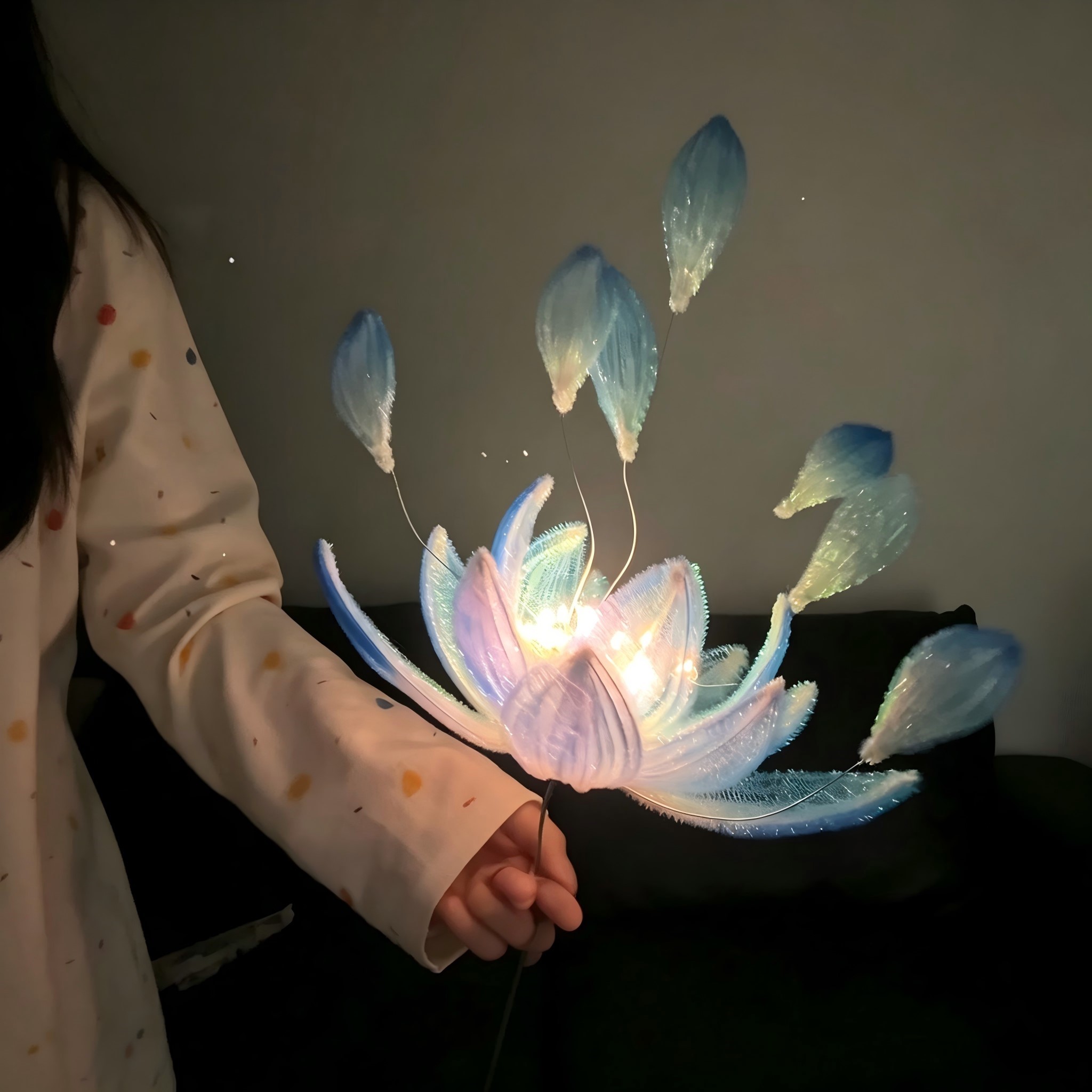 悬浮扭扭棒莲花灯手工DIY材料包