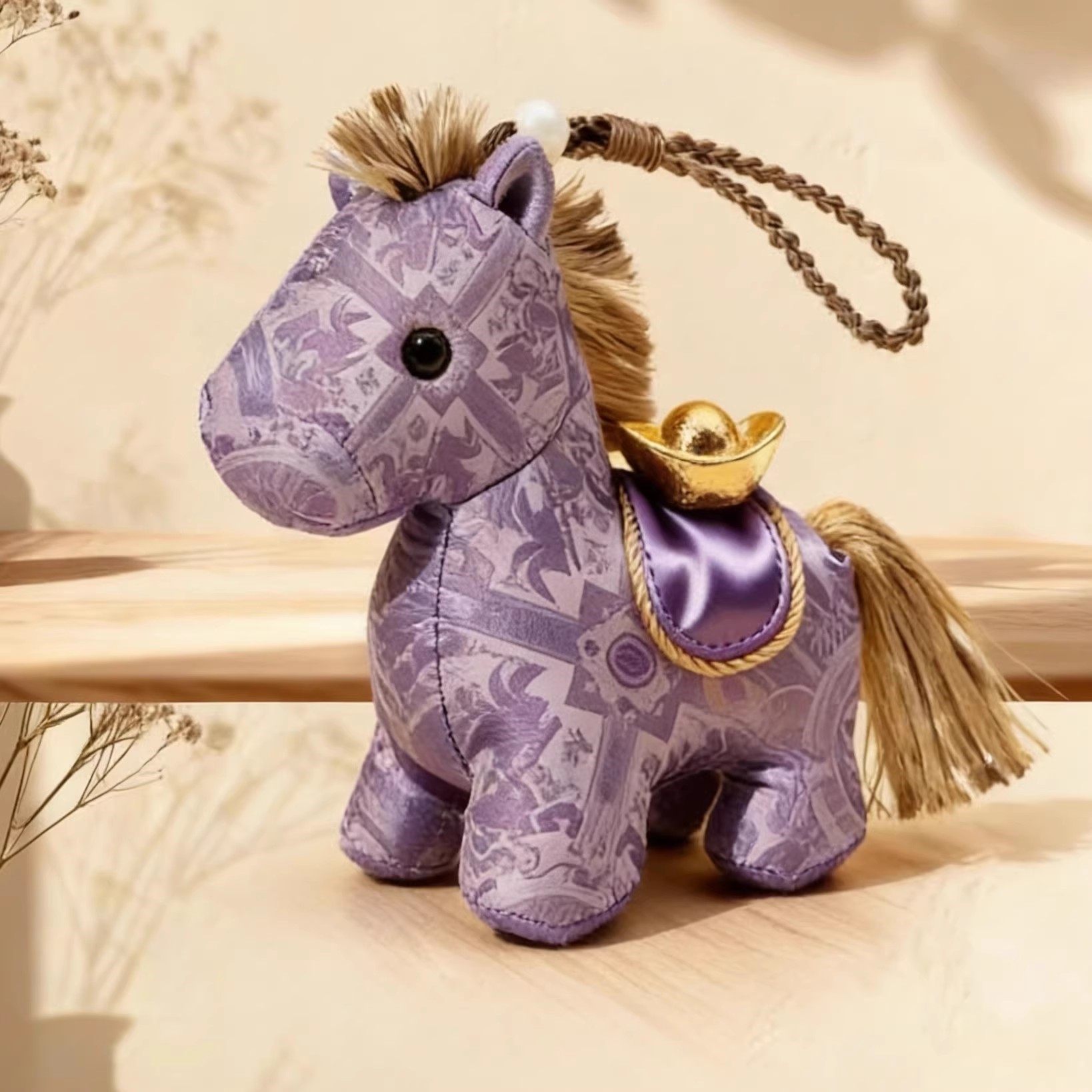 2026 紫气东来宋锦小马驹挂件 马年生肖送福小红书同款公仔,模玩/动漫/周边/娃圈三坑/桌游,棉花娃娃,淘宝优惠券,粉丝福利购,淘宝优惠卷