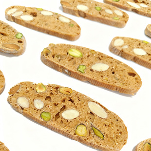 意式脆饼biscotti巴旦木开心果核桃果干 不加油微糖健康代餐
