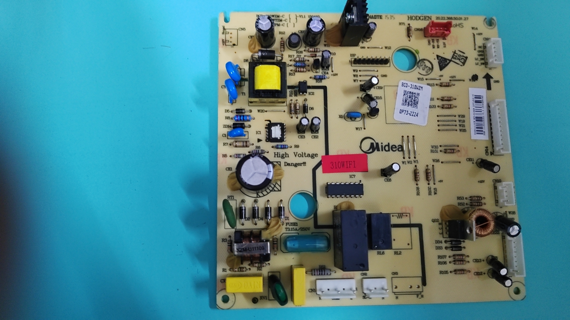 适用美的冰箱BCD-310WZM电脑板  主板 电源板 主控板310WIFI.