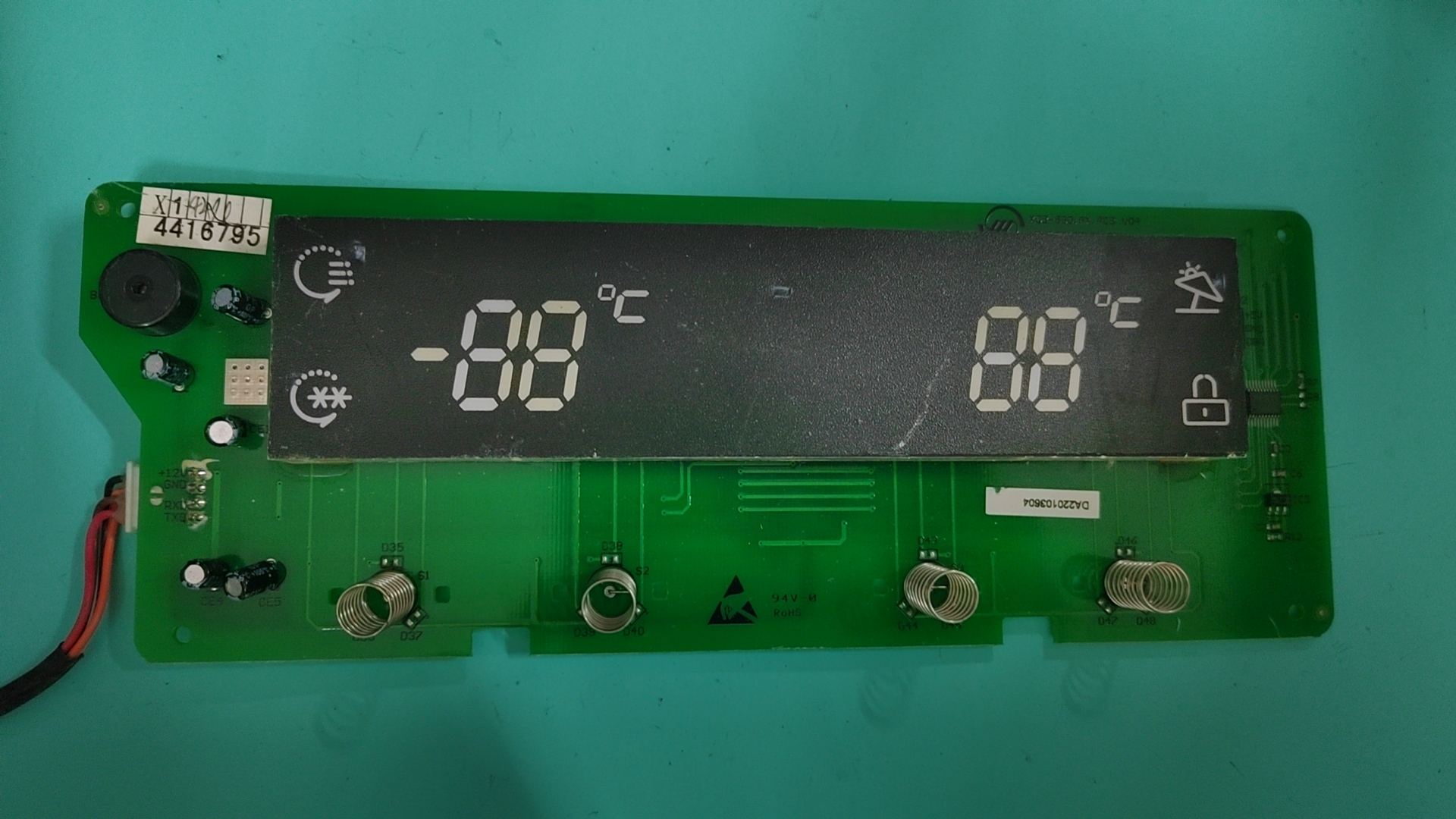 适用美的冰箱BCD-610/516WKM(E)/603WKMA/515 SEDK60XP.DA显示板