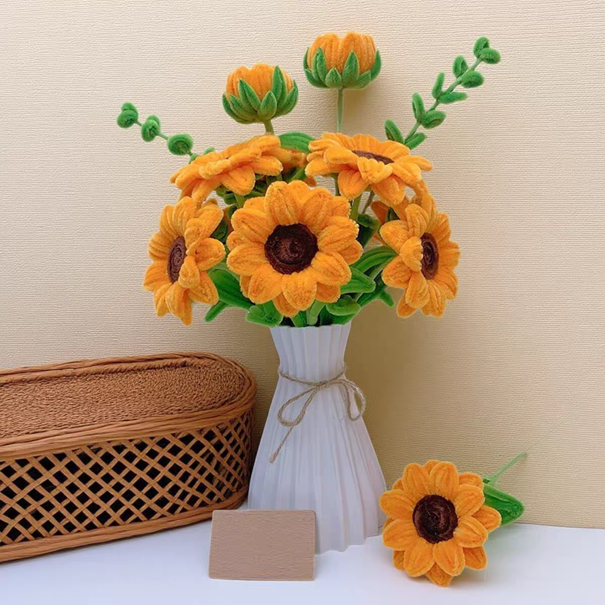 扭扭棒花束手工编制diy材料包新款向日葵成品教师节毕业季礼物