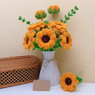 扭扭棒花束手工编制diy材料包新款向日葵成品教师节毕业季礼物