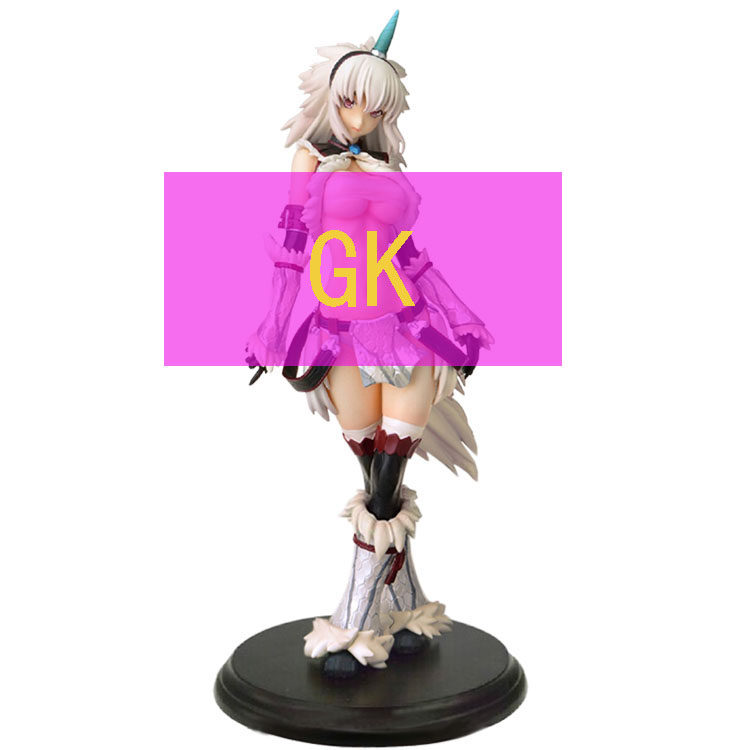 WF2014冬怪物猎人手办系列麒麟装少女GK模型精品白模现货销售
