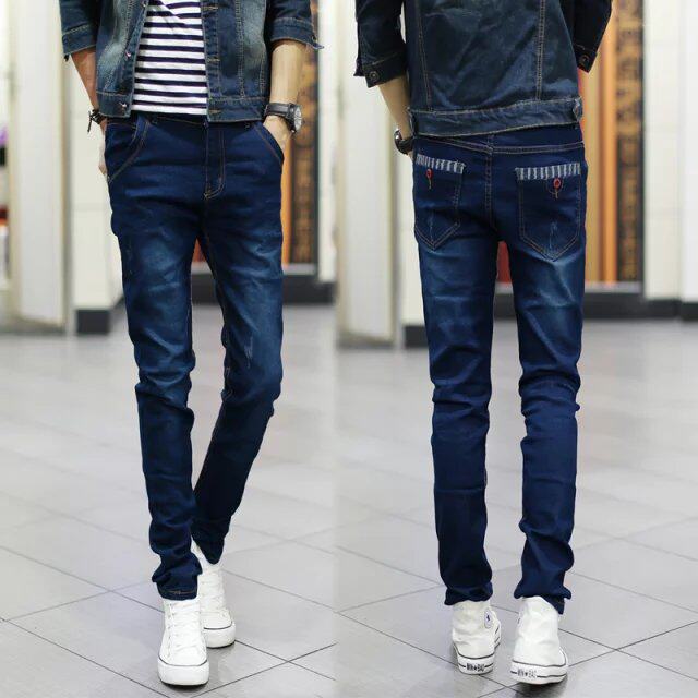 Jeans pour adolescent pieds Slim pour Quatre saisons - Ref 1465908 Image 1