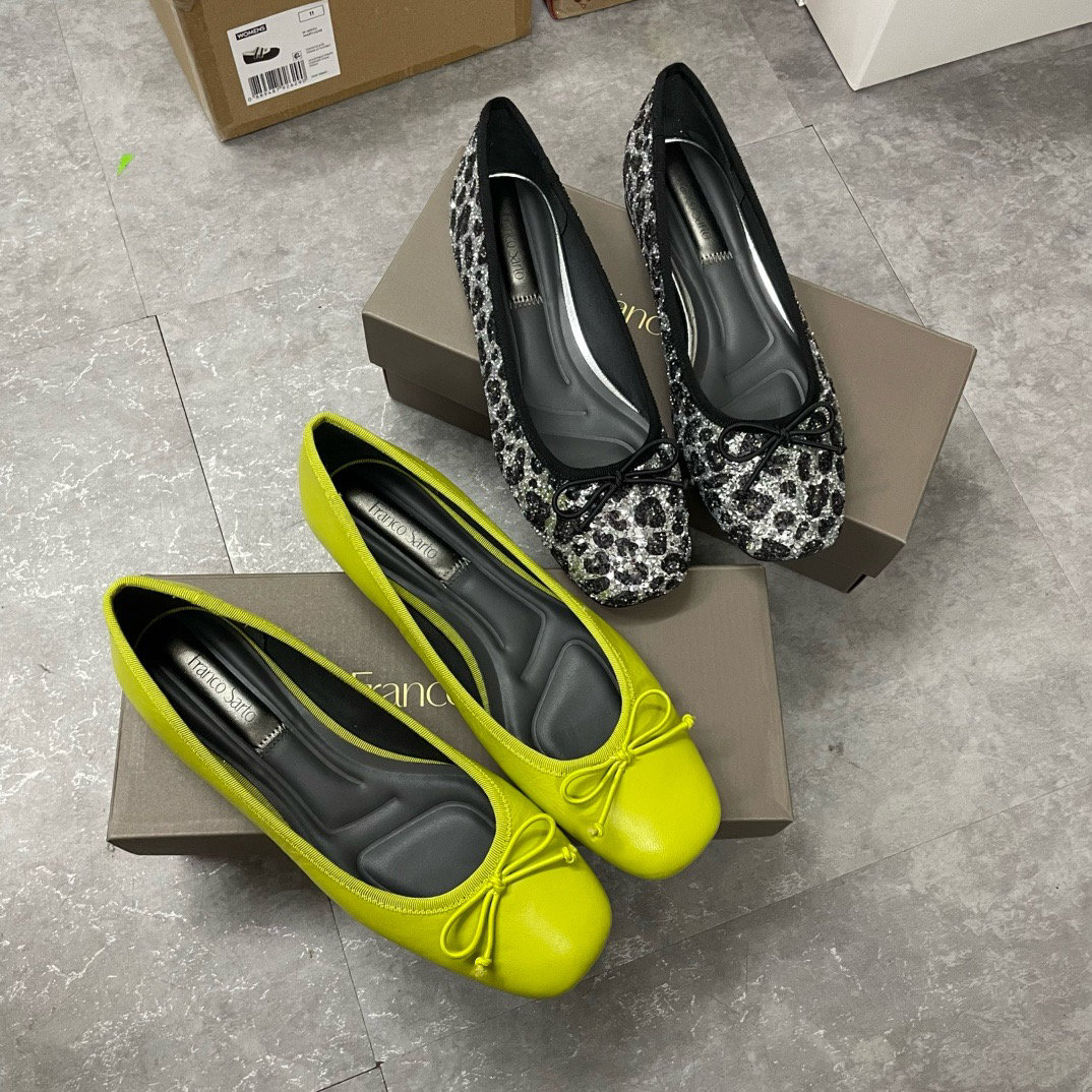 出口美国25新款女鞋蝴蝶结平底鞋浅口圆头一脚蹬舒适百搭单鞋女鞋