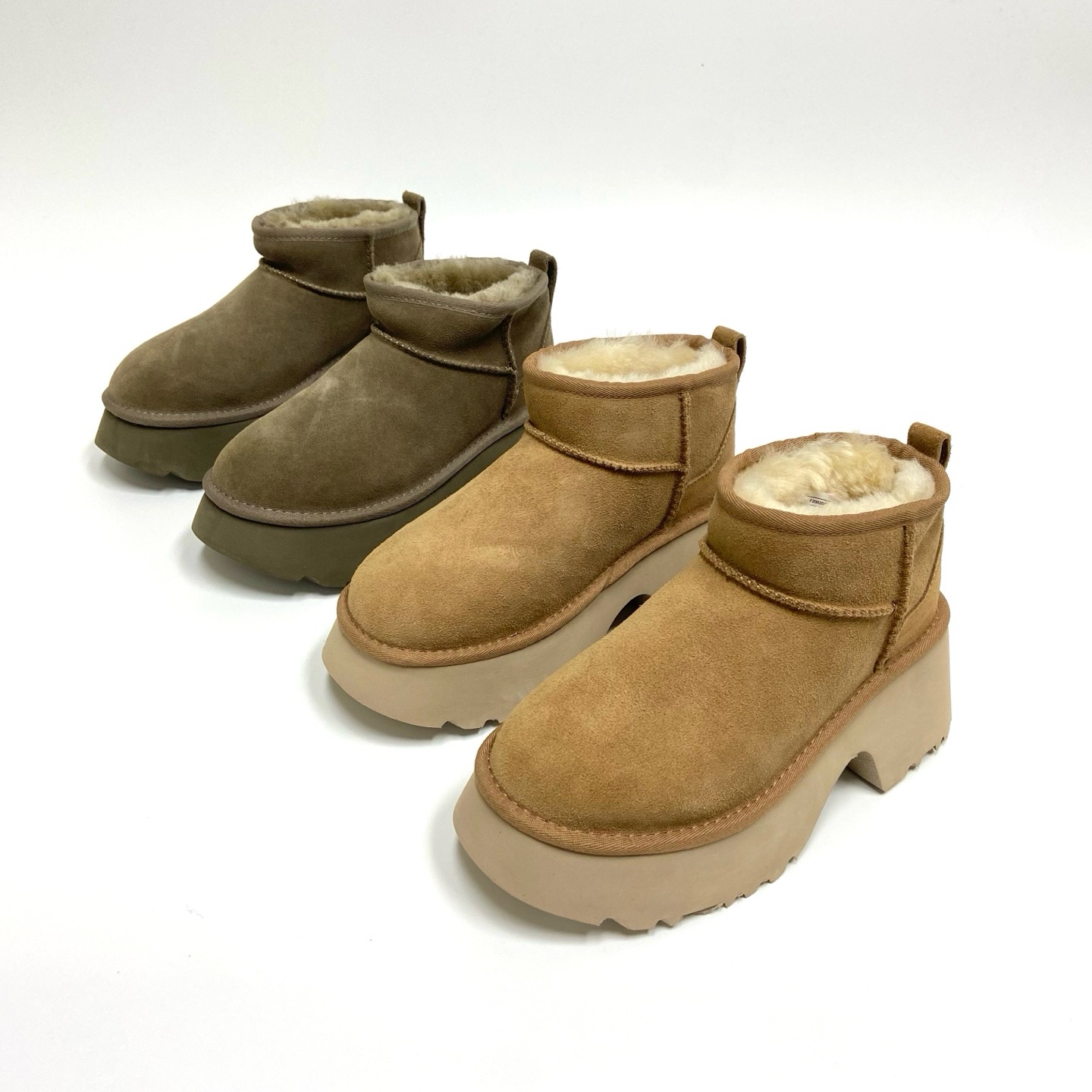 皮毛一体雪地靴2025新款雪地靴厚底粗跟短筒棉短靴加绒女棉鞋