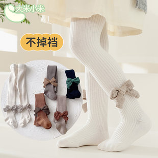Girls' pantyhose spring and autumn thin baby crotch leggings baby socks children's stockings white pantyhose