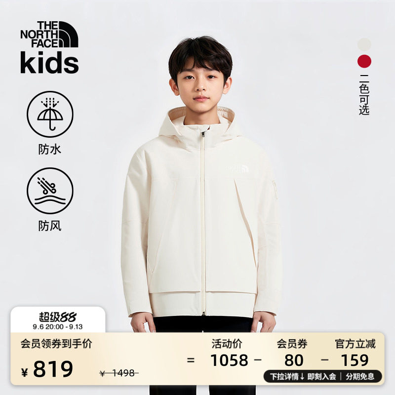 北面马年新款儿童冲锋衣男女童防水外套户外TheNorthFace|8DR0图片