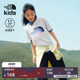 北面童装 8DCQ TheNorthFace 儿童印花LOGO速干女童短袖 男童T恤新款