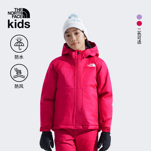 北面女童防水保暖滑雪服滑雪裤
