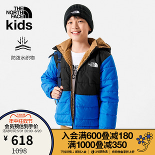 TheNorthFace北面童装 两面穿夹棉外套儿童男保暖冬户外新款 82XY