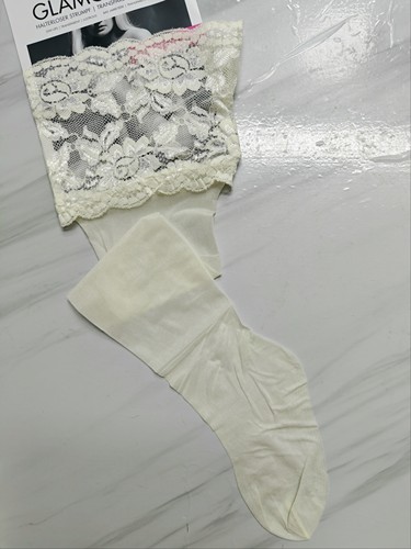 德国Kunert旗下Hudson缎感光泽Glamour 20D防滑15cm宽蕾丝长筒袜