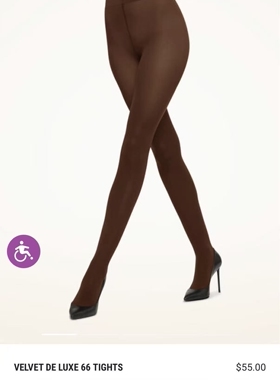 XL奥地利Wolford Velvet 66D Comfort 柔软天鹅绒哑光连裤袜14775