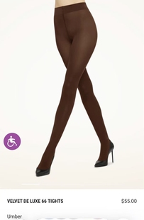 柔软天鹅绒哑光连裤 XL奥地利Wolford Comfort 66D 袜14775 Velvet