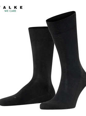 德国FALKE 96%棉男士商务Sensitive London 非及膝 中筒短袜14719