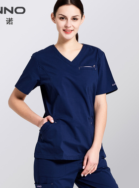 安诺【开春特惠】洗手服刷手衣短袖透气弹力医生护士服美容手术服