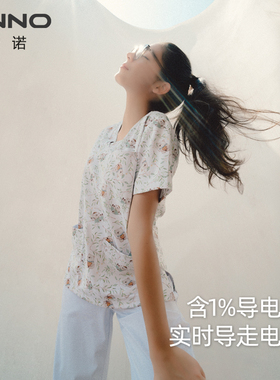 安诺新款印花洗手服经编舒适透气工作服刷手服手术服男女牙科儿科