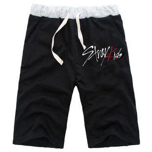 韩版 演唱会MANIAC同款 宽松情侣短裤 休闲五分裤 男女夏季 Straykids