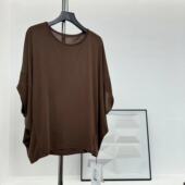 上衣Q240552 2024新款 老板娘美林&超大蝙蝠&超级垂顺 长60