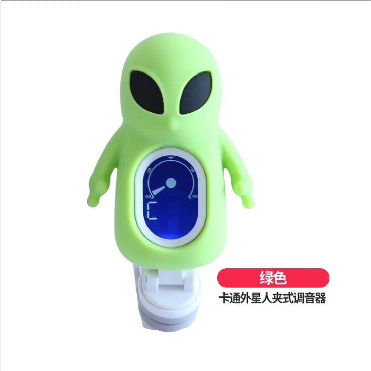 民谣木吉他尤克里里调音器陈楚生同款外星人卡通校音器通用