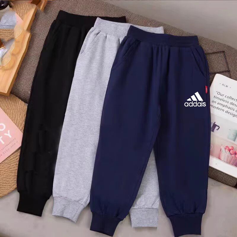 薄款夏季儿童长裤松紧腰纯棉男童运动卫裤子中小童防蚊裤学生校服